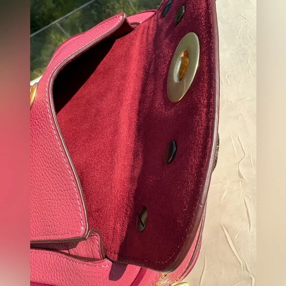 COACH Create Upcrafted Willow Metal Tea Rose Camera Bag In Bright Pink C0695